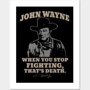 John Vintage Wayne That's song Death Posters and Art